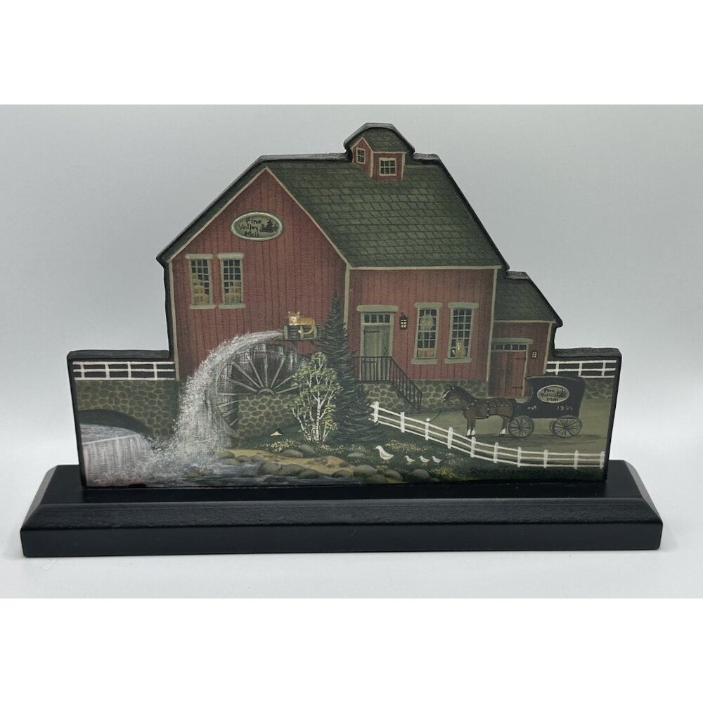Sharon Trenoweth Pine Valley Mill Shelf Sitter New Hampshire Artist 2002 Signed